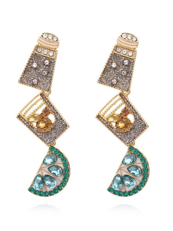 Cocktail Diamante Drop Earrings - Image 6