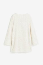 Coral Sequins Tie-back Mini Dress - Image 6