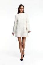 Coral Sequins Tie-back Mini Dress - Image 4
