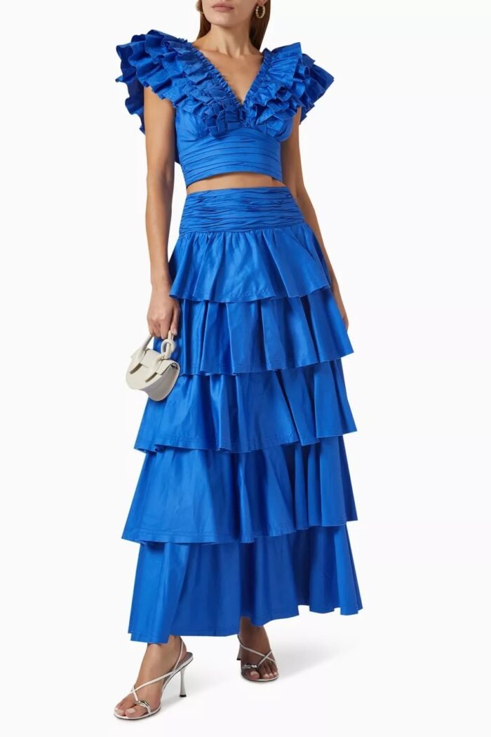Cornelia Ruffle V-neck Tiered Set - Image 1