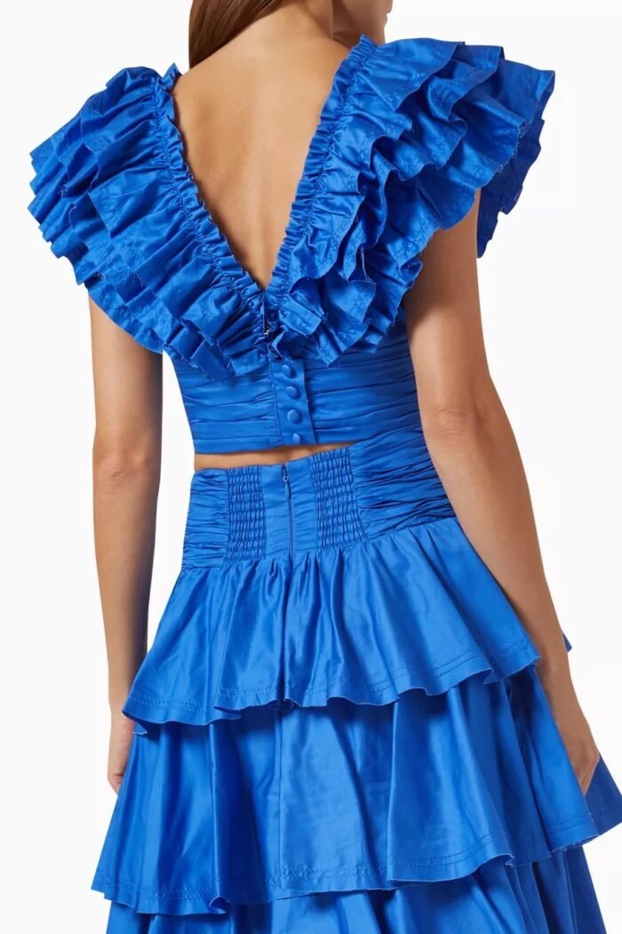 Cornelia Ruffle V-neck Tiered Set - Image 3