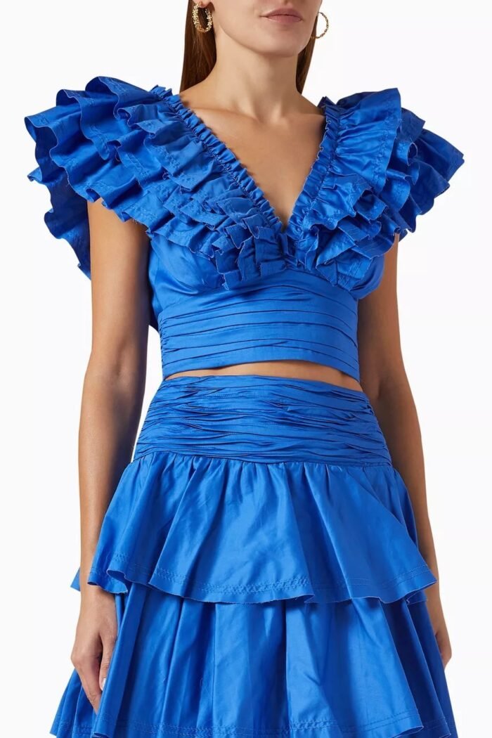 Cornelia Ruffle V-neck Tiered Set - Image 2