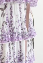Cornilia Printed Plisse Tiered Midi Dress - Image 7