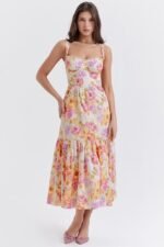 Cottie Printed Flare Midi Dress - Image 6