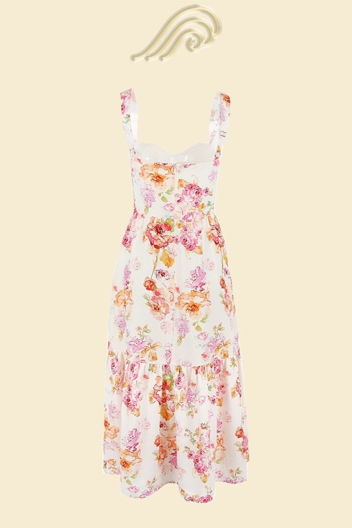Cottie Printed Flare Midi Dress - Image 12