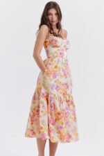 Cottie Printed Flare Midi Dress - Image 4