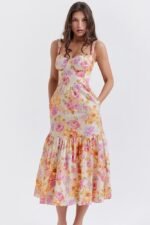Cottie Printed Flare Midi Dress - Image 8