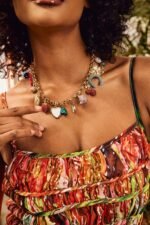 Crystal Multi Pendants Necklace - Image 2