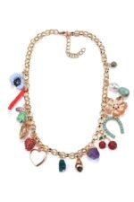 Crystal Multi Pendants Necklace