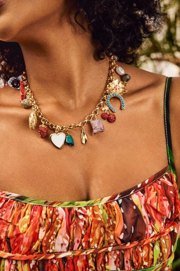 Crystal Multi Pendants Necklace - Image 3