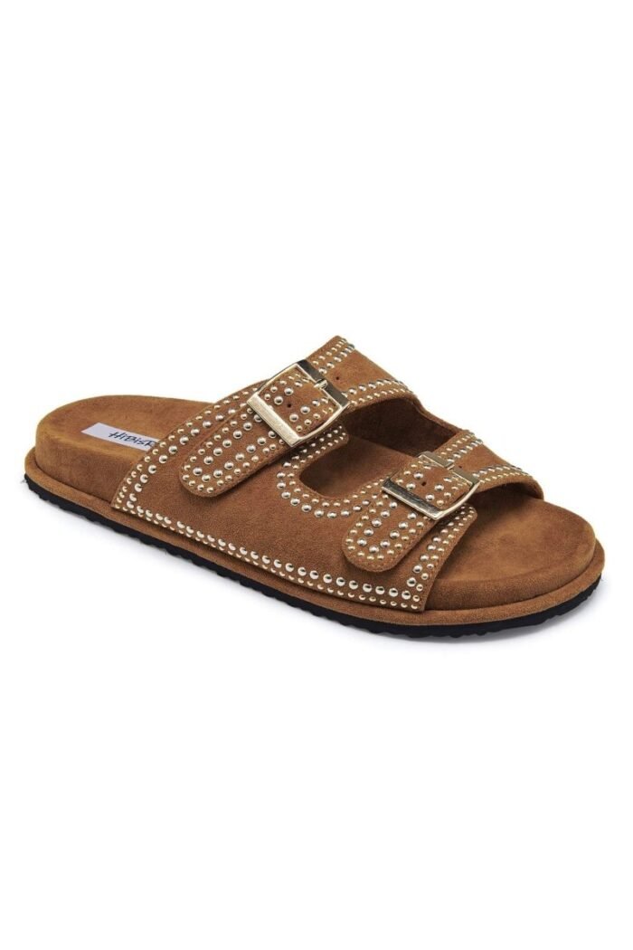 Cynthia Suede Two Band Sandals - Image 1