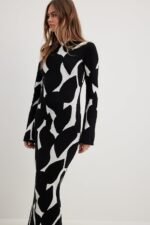 Darlene Jacquard Knit Maxi Dress - Image 3