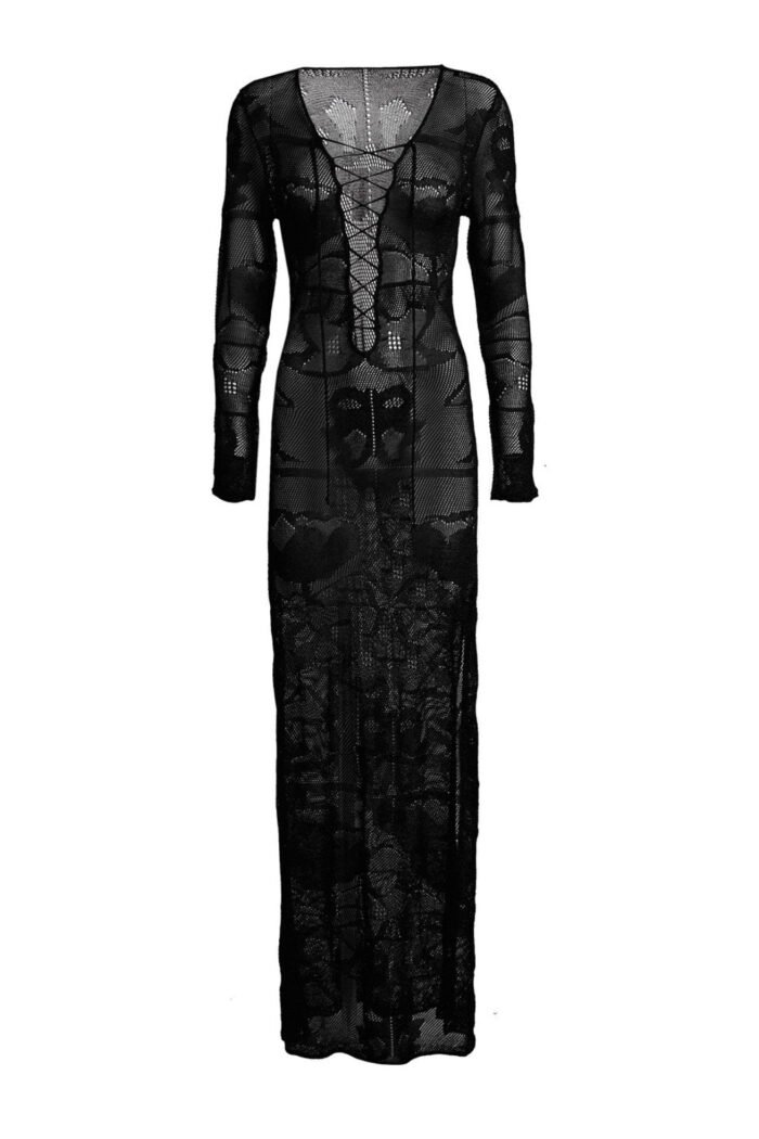 Dawn Lace-up Maxi Cover-Up - Image 8