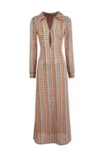 Dawn V-neck Collared Crochet Maxi Dress - Image 6