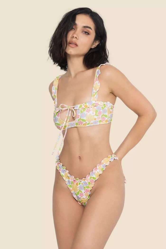 Deb Printed Lace-up Bikini - Image 6