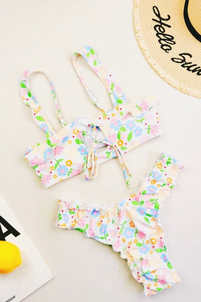Deb Printed Lace-up Bikini - Image 9