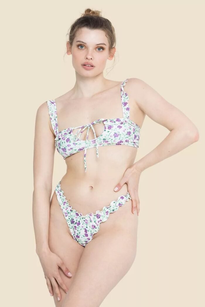 Deb Printed Lace-up Bikini - Image 3