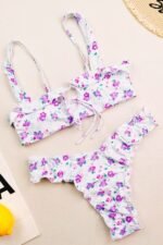 Deb Printed Lace-up Bikini - Image 5