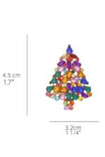 Diamante Christmas Tree Earrings - Image 4