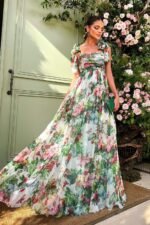 Dinah Printed Strap Maxi Dress - Image 4