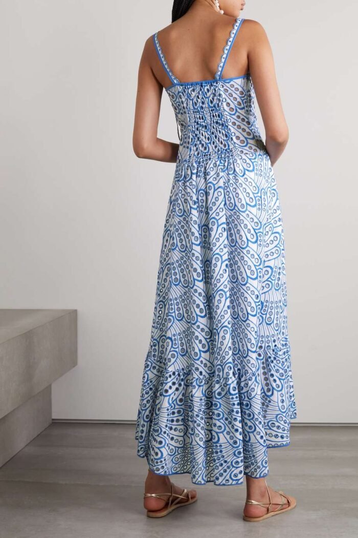 Dolly Embroidered Lace Midi Bustier Dress - Image 7
