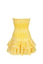 Dolly Embroidered Lace Strapless Mini Bodycon Dress - Image 4