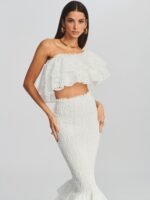 Dolly Embroidered Lace Tiered Ruffle Maxi Dress Set - Image 10