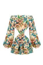 Edana Cut-out Tiered Mini Dress - Image 7
