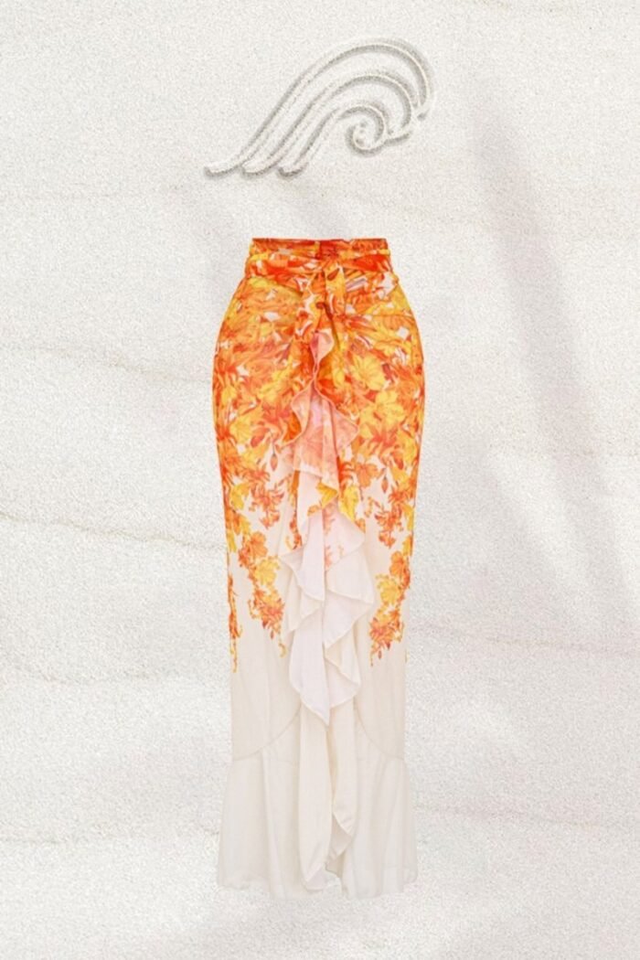 Effie Printed Ruffle Two-pieces Swim Set - Image 4