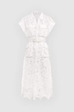 Elizabeth Short Sleeves Lace Midi Dress - Image 6