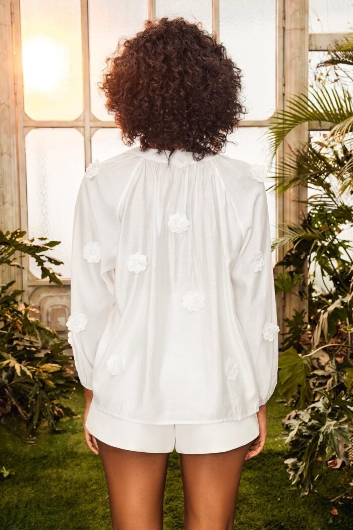Ella Floral V-neck Blouse - Image 6