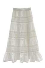 Ellie Floral Lace-trimmed Midi Skirt - Image 6