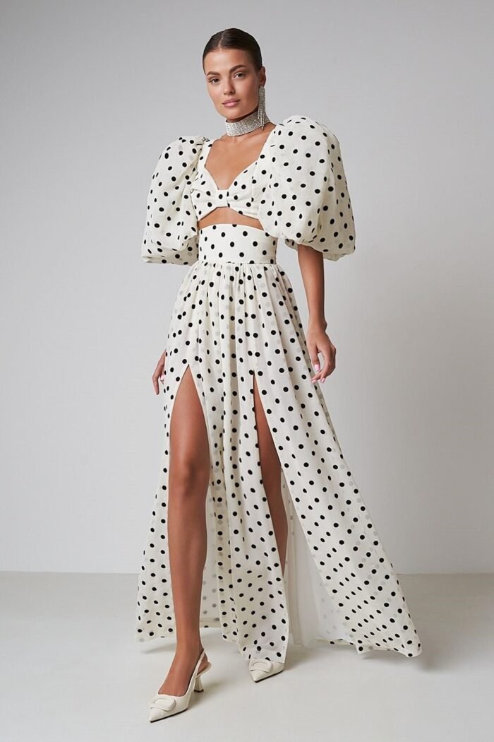 Ellie Polka Dot Skirt Set - Image 2