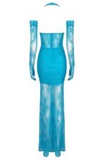 Elsa Halterneck See-through Maxi Dress - Image 7