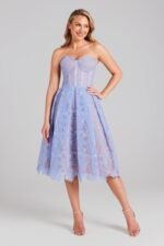 Elsie Corset Lace Midi Gown Dress - Image 2