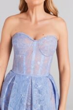 Elsie Corset Lace Midi Gown Dress - Image 4