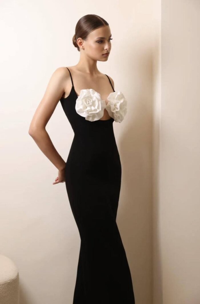 Emily Floral Bandage Maxi Slip Dress - Image 6