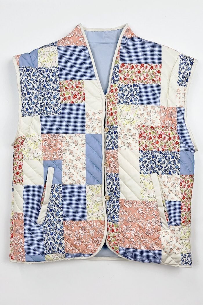 Enid Printed Convertible Quilted Jacket - Image 10