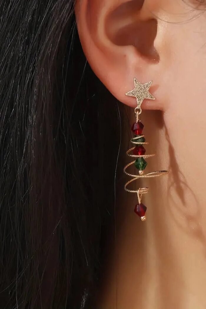 Eudora Christmas Tree Drop Earrings - Image 1