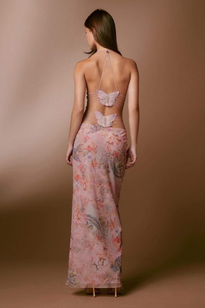 Eudora Printed Butterfly Maxi Dress - Image 3