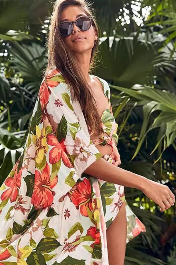 Evade Floral Printed Two-piece Swim Set - Image 2