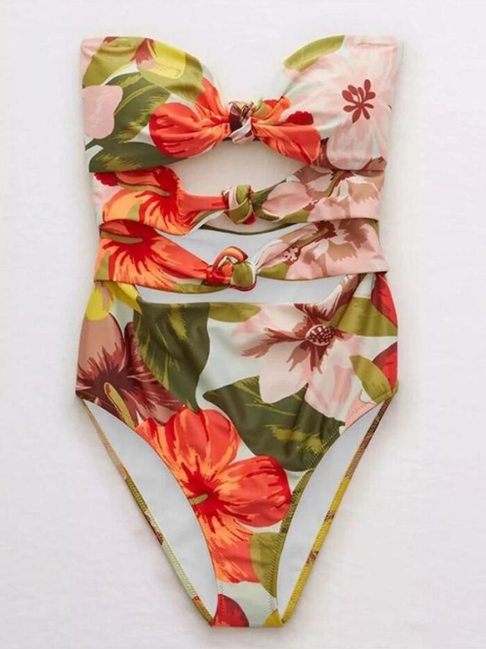 Evade Floral Printed Two-piece Swim Set - Image 5