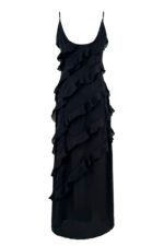 Eve Chiffon Ruffled Maxi Slip Dress - Image 15