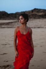 Eve Chiffon Ruffled Maxi Slip Dress - Image 4