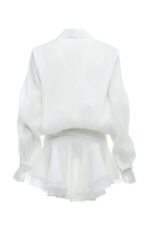 Felicia Chiffon Mini Shirt Dress - Image 12