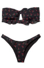 Gail Printed Cherry Bow-tie Bikini - Image 5