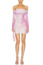 Gemma Printed Diamante Mini Dress