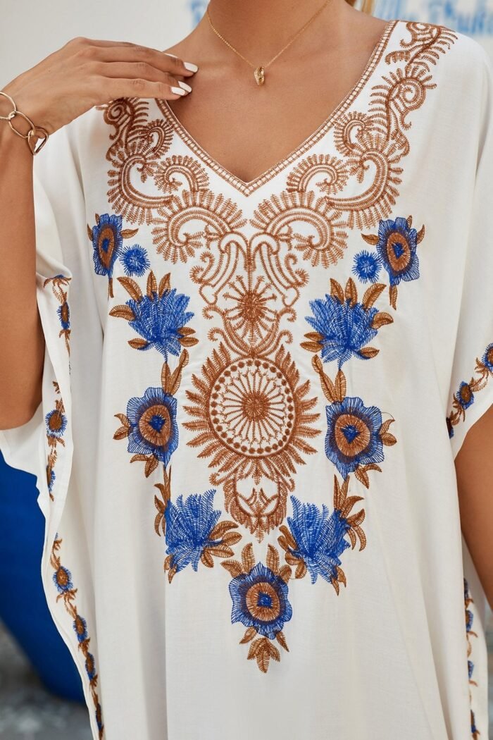 Gene Embroidered Maxi Kaftan - Image 7