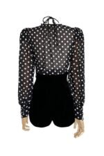 Gilda Polka Dot Long Sleeve Blouse - Image 8