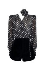 Gilda Polka Dot Long Sleeve Blouse - Image 7